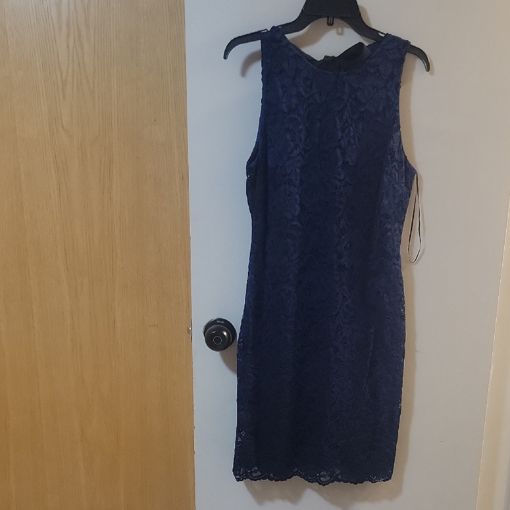 Sam Edelman Navy Lace Mini Dress